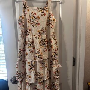 Old Navy Multicolor Floral Tiered Dress